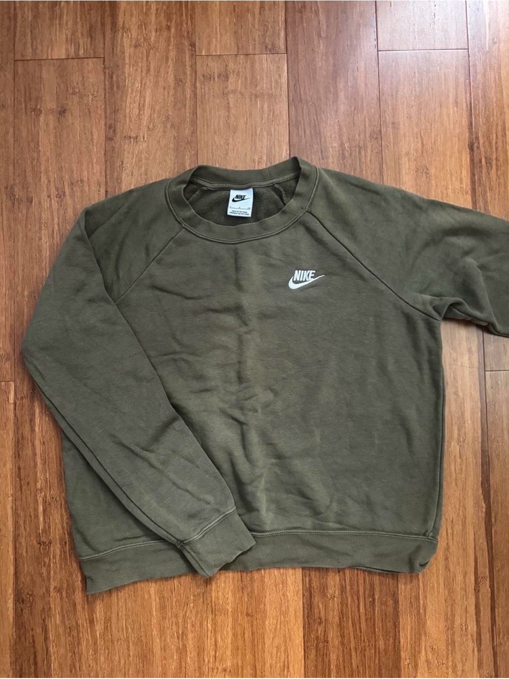 Women’s Nike Olive Green Crewneck Sweatshirt